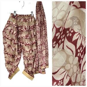 Ethnic Indian Harem Pants Dupatta Scarf 2pc Matching Set Kids Bollywood Arabian